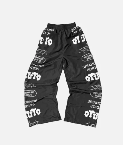 Billionaire Studio Logo Track Pants Black (1)