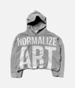 Billionaire Studios Normalize Art Hoodie Foggy (2)